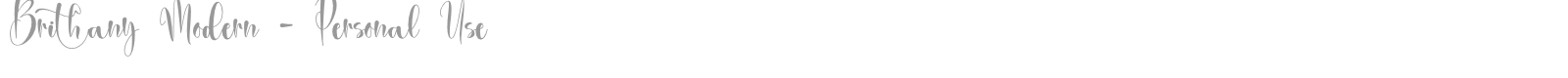 Brithany Modern font preview